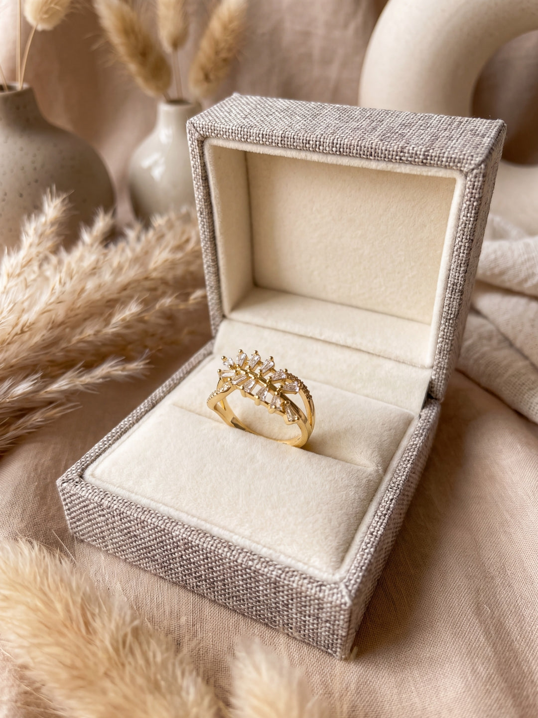 Belle Crystal Stackable Ring