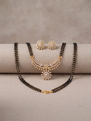 Chandni Floral Kundan Mangalsutra Set