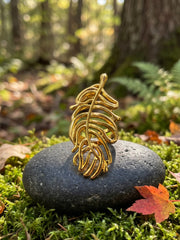 Rich Botanical Leaf Statement Ring