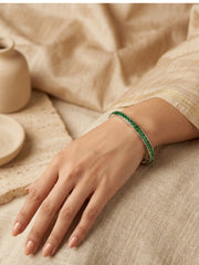 Spring Emerald Silver Kada