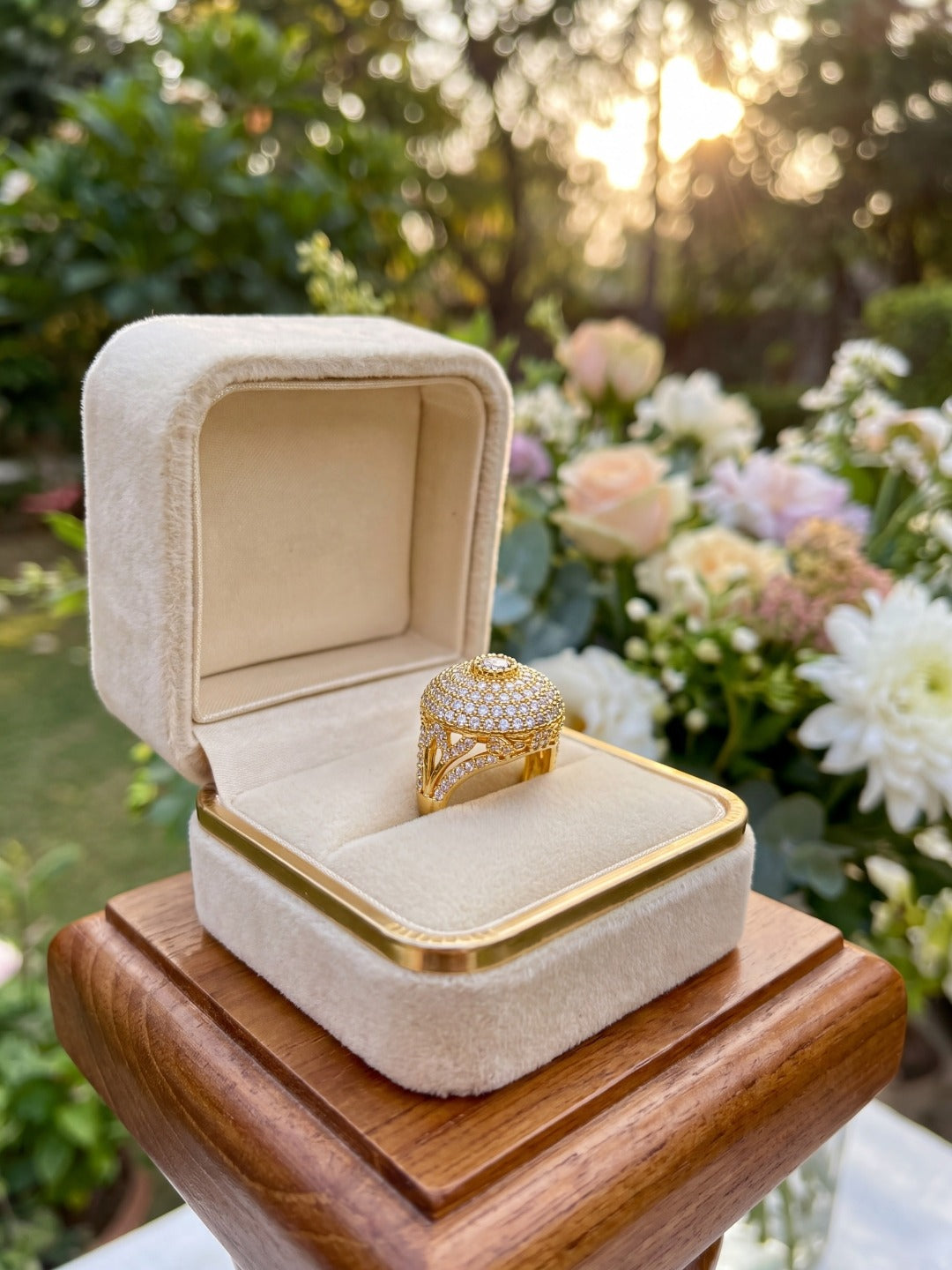 Taaj Royal Pavé Dome Ring