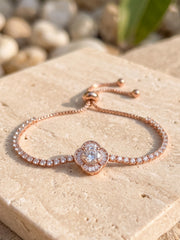 Diamond Flora Rose Gold Bracelet