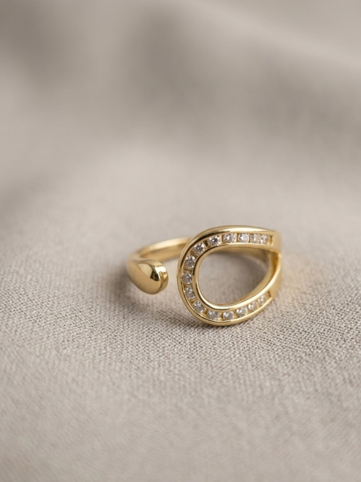 Grace Teardrop Open Wrap Ring
