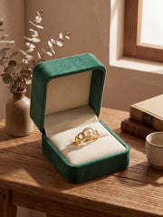 Chain Pearl Statement Ring