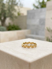Twinkle Chain Link Band Ring