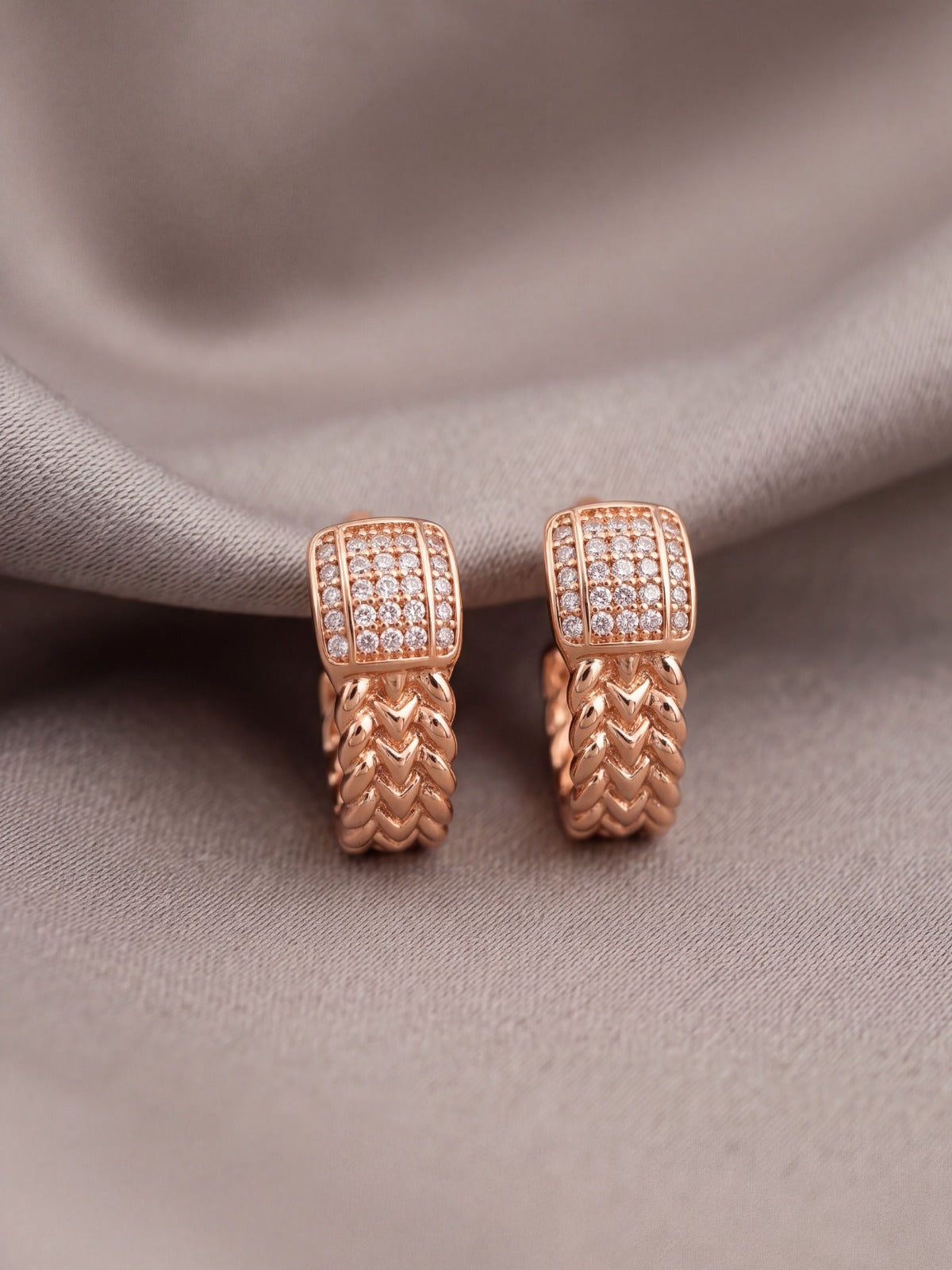 Bold White Bali Twist Hoop Earrings