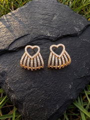 Love Bloom Heart Stud Earrings