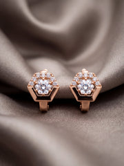 Elegant Bali Hexagon Hoop Earrings