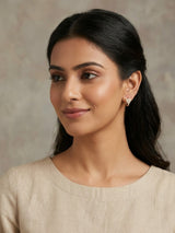 Lovely Heart Pavé Stud Earrings