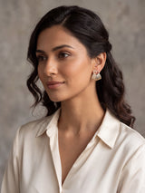 Love Bloom Heart Stud Earrings