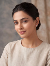 Elegant Bali Hexagon Hoop Earrings