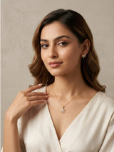 Frost Bloom Star Necklace Set