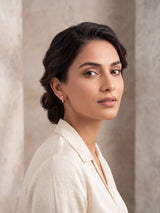 Leaf Bali Minimal Hoop Earrings