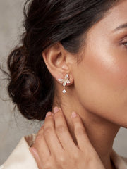 Shimmer Butterfly Crystal Earrings