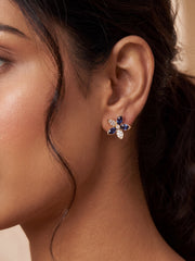 Lily Blue Butterfly Stud Earrings