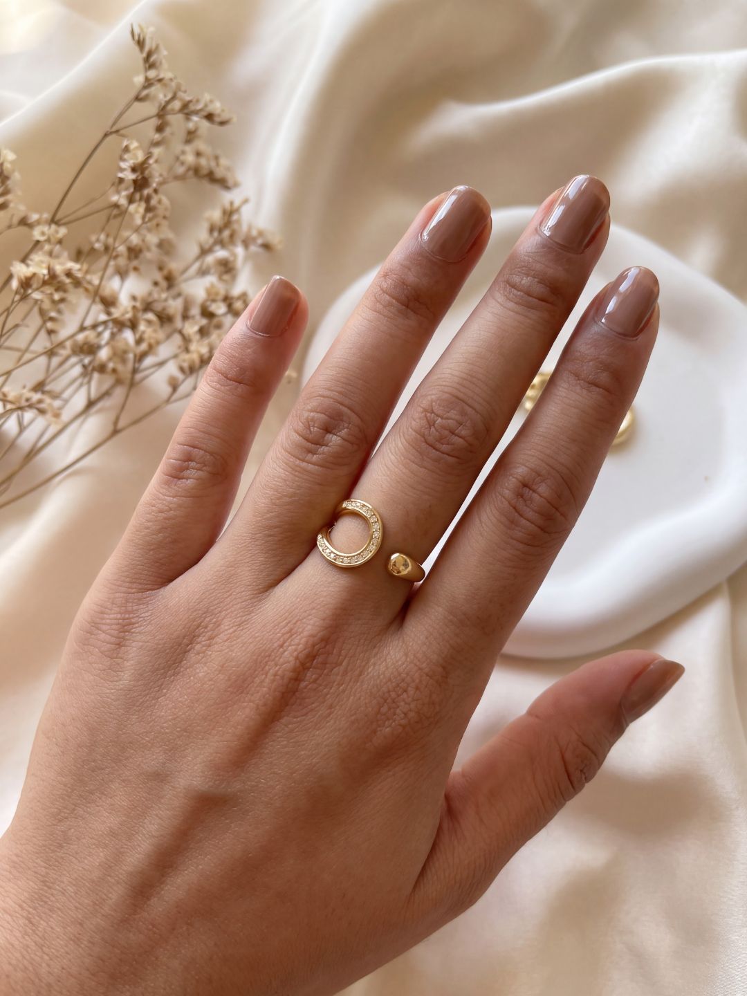 Grace Teardrop Open Wrap Ring