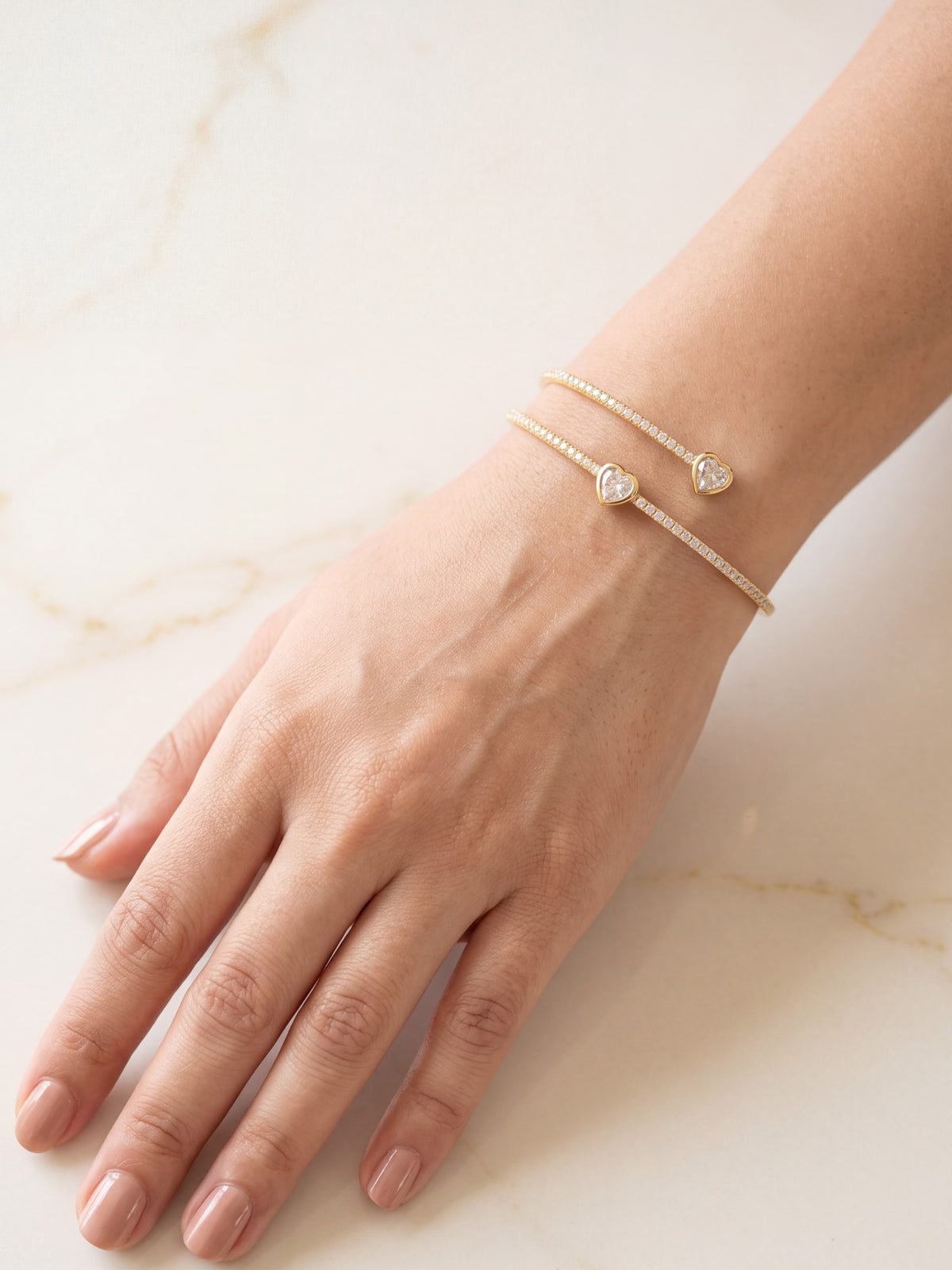Honey Heart Gold Cuff