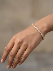 Diamond Knot Crystal Link Bracelet