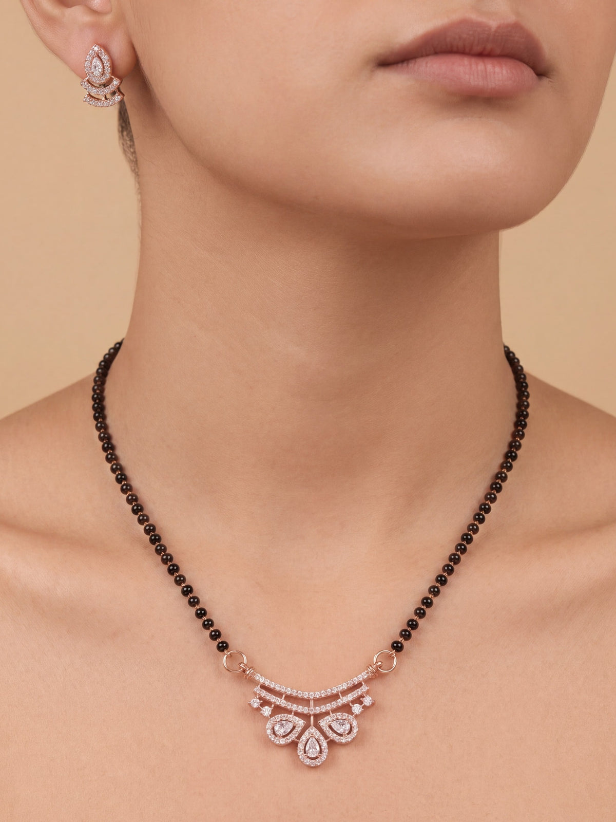 Piya Three-Drop Radiance Mangalsutra Set