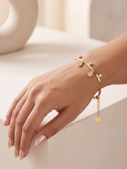 Ocean Wave Gold Chain Bracelet