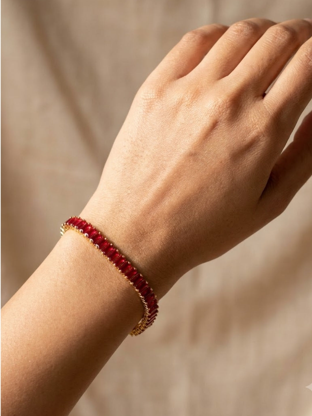 Twilight Ruby Link Bracelet