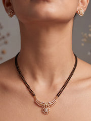 Chandni Floral Kundan Mangalsutra Set