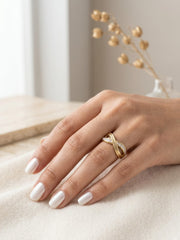 Infinity Twist Pavé Ring