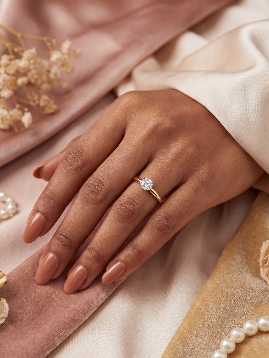 Diamond Spark Solitaire Ring