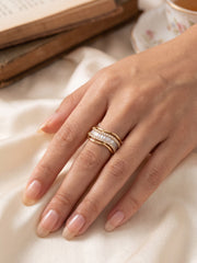 Heavy Royal Baguette Statement Ring