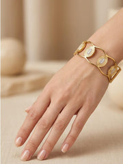 Modern Glow Oval Stone Kada