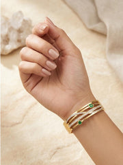 Elite Emerald Criss-Cross Kada