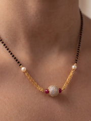 Jeevika Crystal Ball Mangalsutra