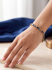 Tulip Love Sapphire Blue Bracelet