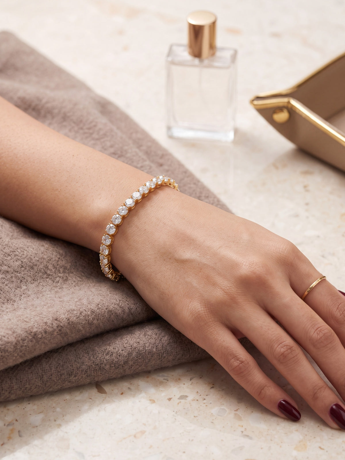 Snow Diamond Crystal Bracelet
