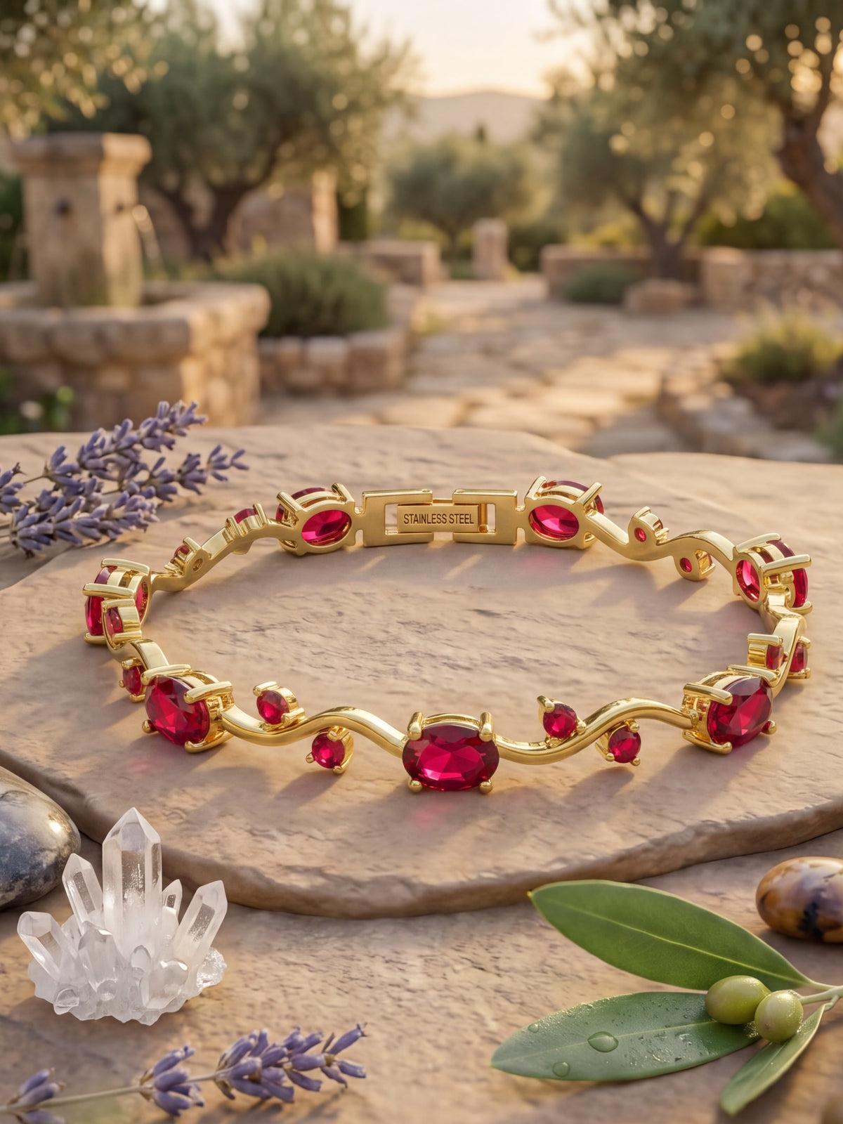Tulip Love Maroon Bracelet