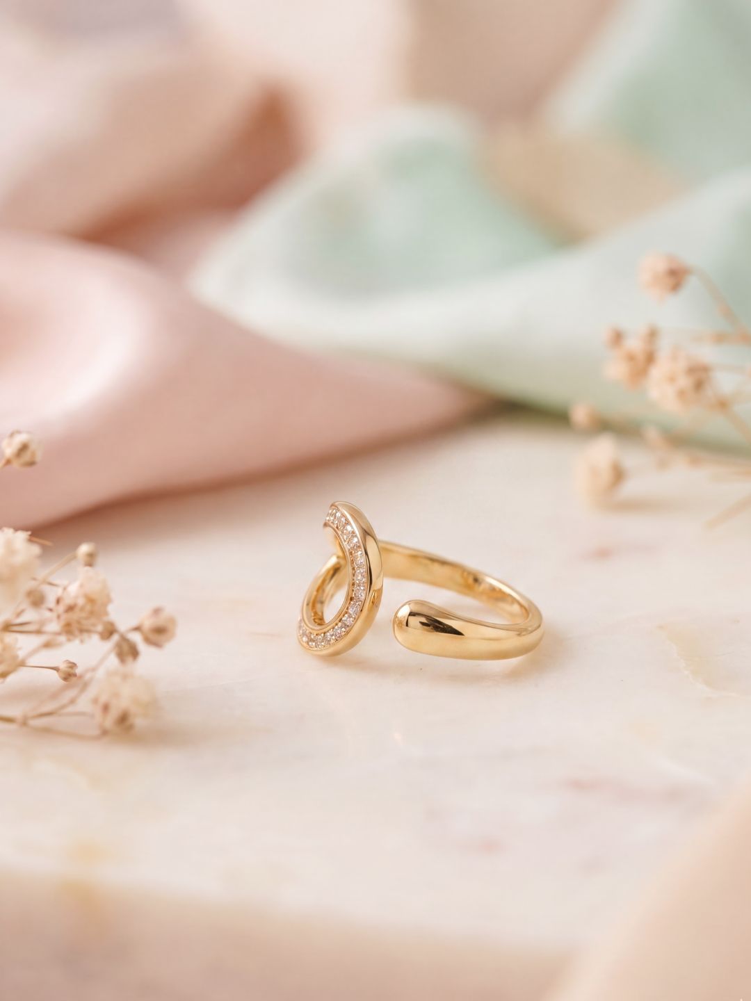 Grace Teardrop Open Wrap Ring
