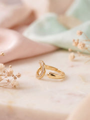 Grace Teardrop Open Wrap Ring