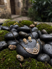 Sajan Layered Crescent Mangalsutra Set