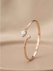 Opal Rose Gold Open Cuff