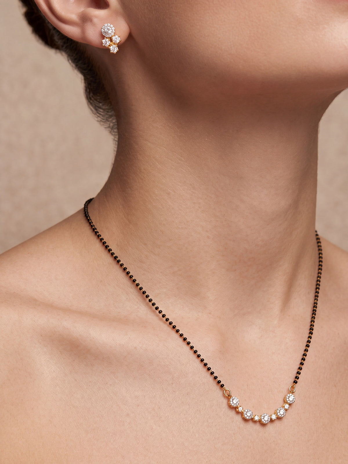 Bulbul Floral Radiance Mangalsutra Set