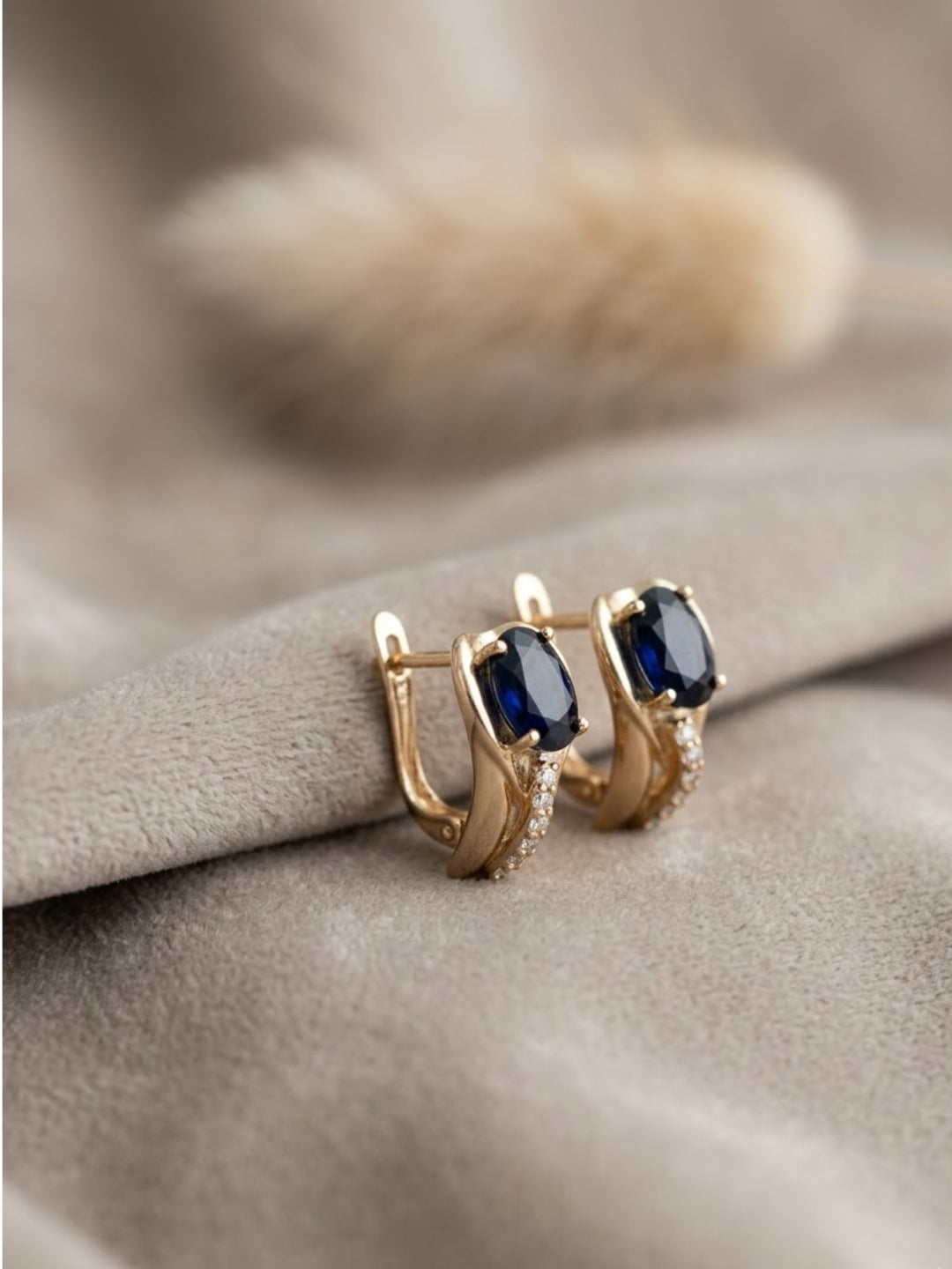 Stella Bali Blue Statement Earrings