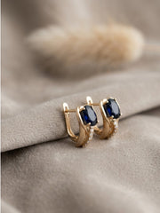 Stella Bali Blue Statement Earrings
