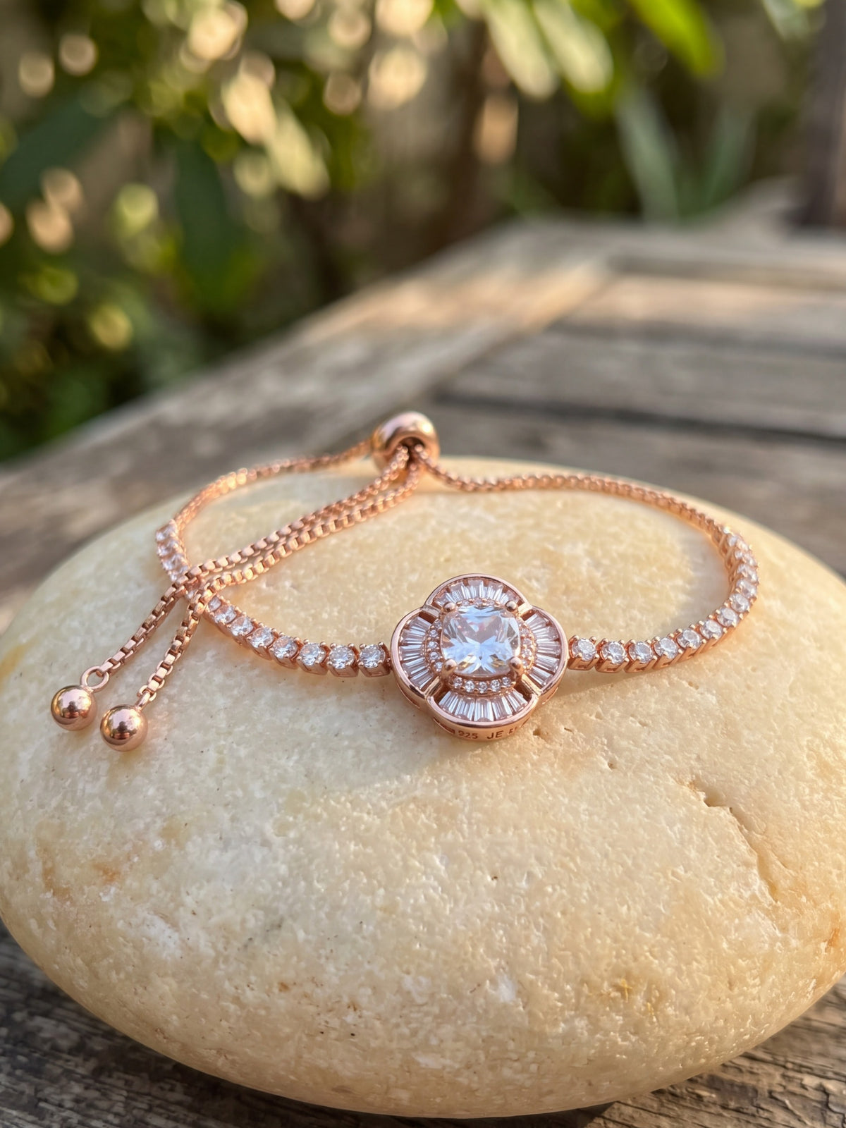 Diamond Flora Rose Gold Bracelet