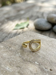 Grace Teardrop Open Wrap Ring