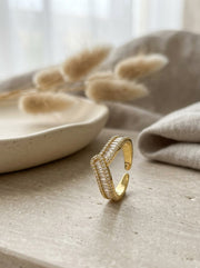 Luxe Link Royal Pavé Ring