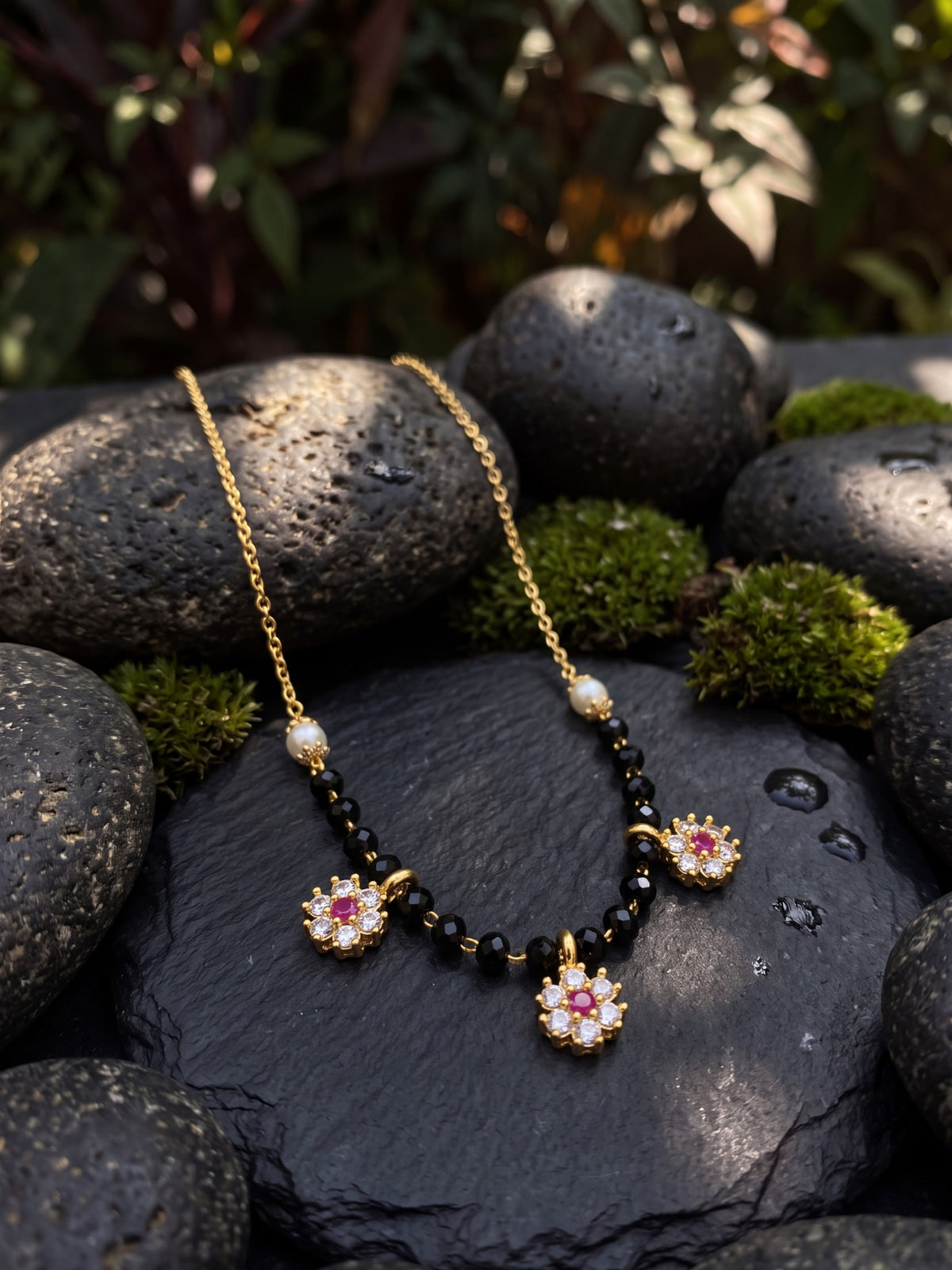 Gauri Floral Pearl Mangalsutra