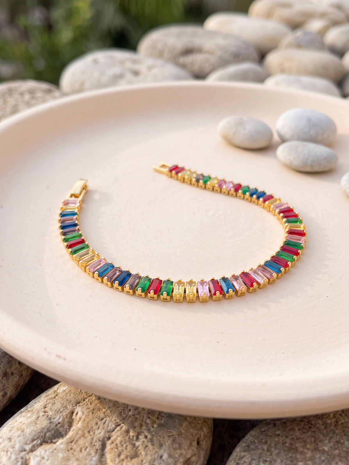 Rainbow Love Crystal Bracelet