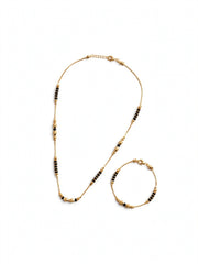 Golden Classic Charm Mangalsutra Set