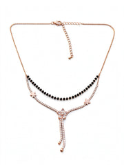 Rose Floral Layered Stone Mangalsutra